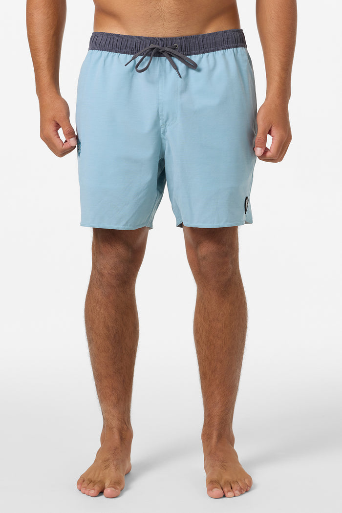O'Riginals Solid Scallop Elastic Waist 16" Swim Trunks - Arona | O'Neill