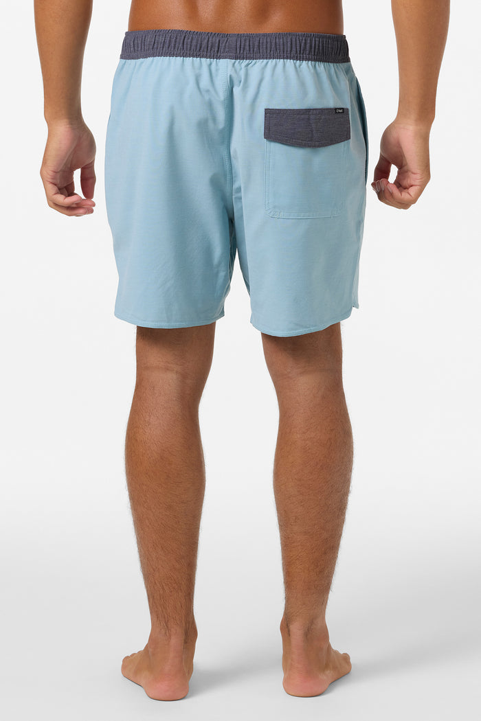 O'Riginals Solid Scallop Elastic Waist 16" Swim Trunks - Arona | O'Neill