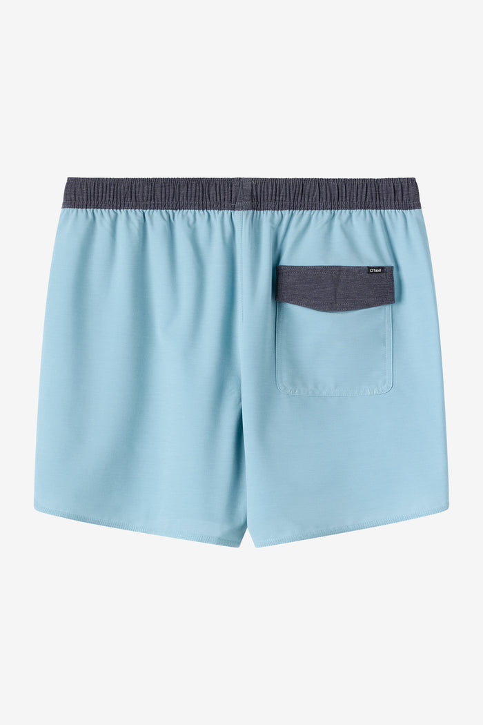 O'Riginals Solid Scallop Elastic Waist 16" Swim Trunks -  | O'Neill