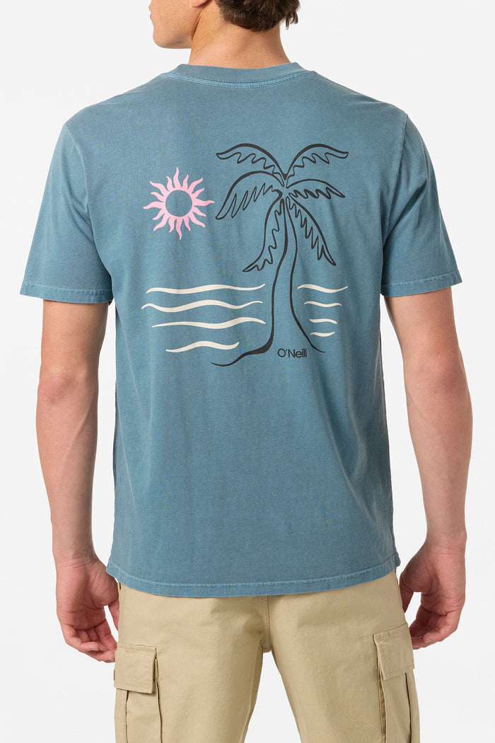 O'Riginals Sun Palm Relaxed Fit Tee - Aegean Blue | O'Neill