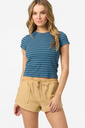 O'Riginals Yarn Dye Baby Tee - Blue Fusion | O'Neill
