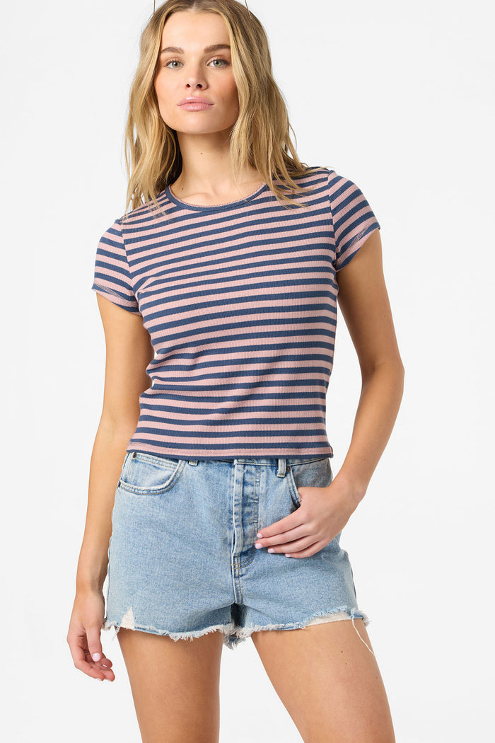 O'Riginals Yarn Dye Baby Tee - Deauville Mauve | O'Neill