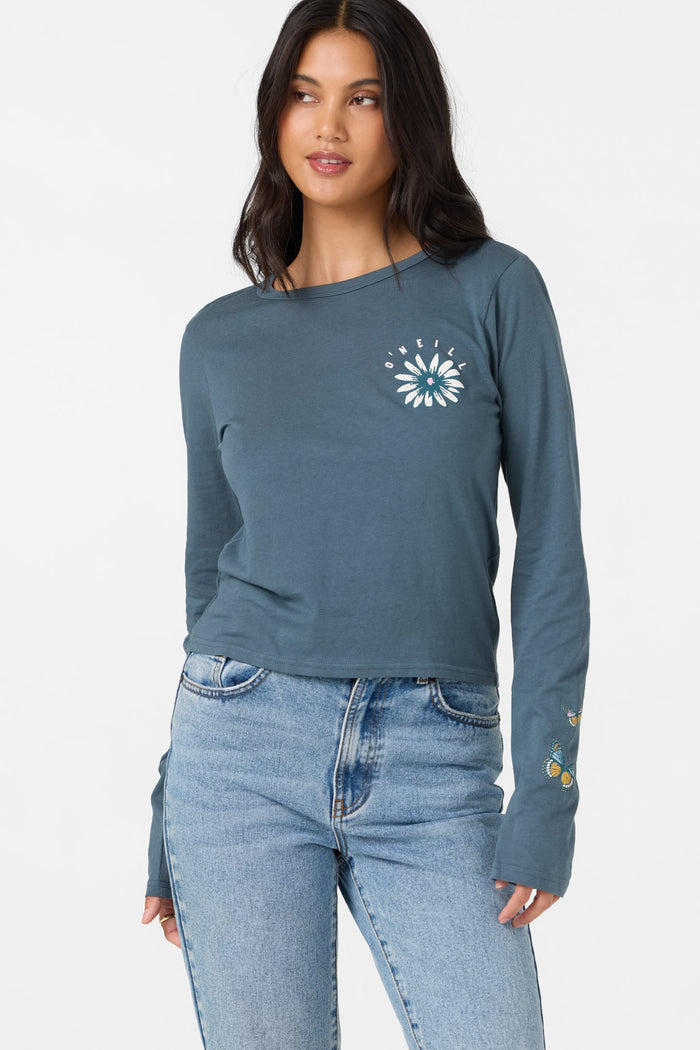 Pacific Bloom Long Sleeve Tee - Dark Slate | O'Neill