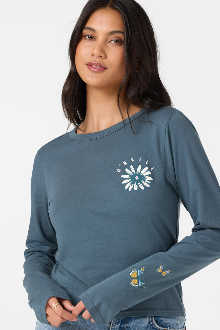 Pacific Bloom Long Sleeve Tee - Dark Slate | O'Neill
