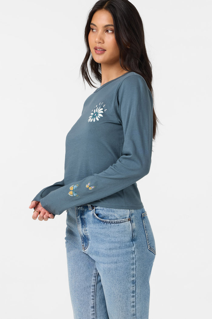 Pacific Bloom Long Sleeve Tee - Dark Slate | O'Neill
