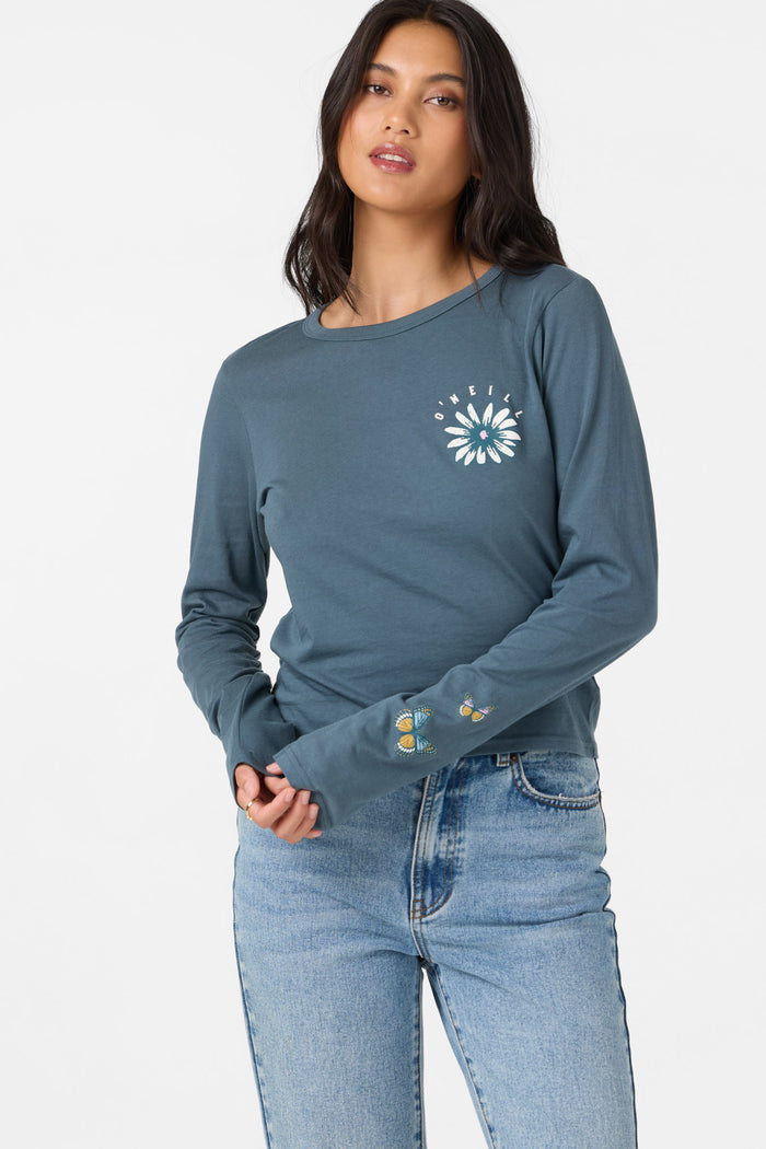 Pacific Bloom Long Sleeve Tee - Dark Slate | O'Neill