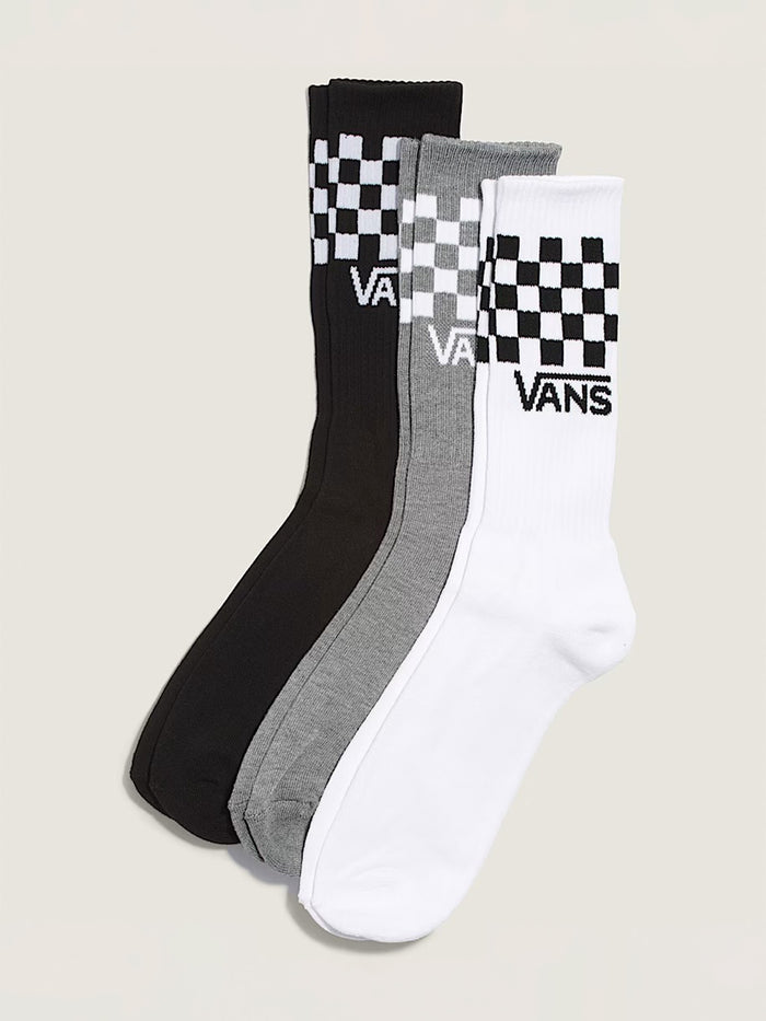 Calcetín Adulto Classic Check Crew Negro Vans