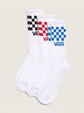 Pack Calcetín Adulto Classic Check Crew Blanco Vans