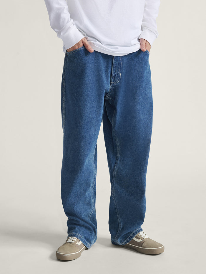 Pantalón Hombre Skate Check-5 Loose Azul Vans