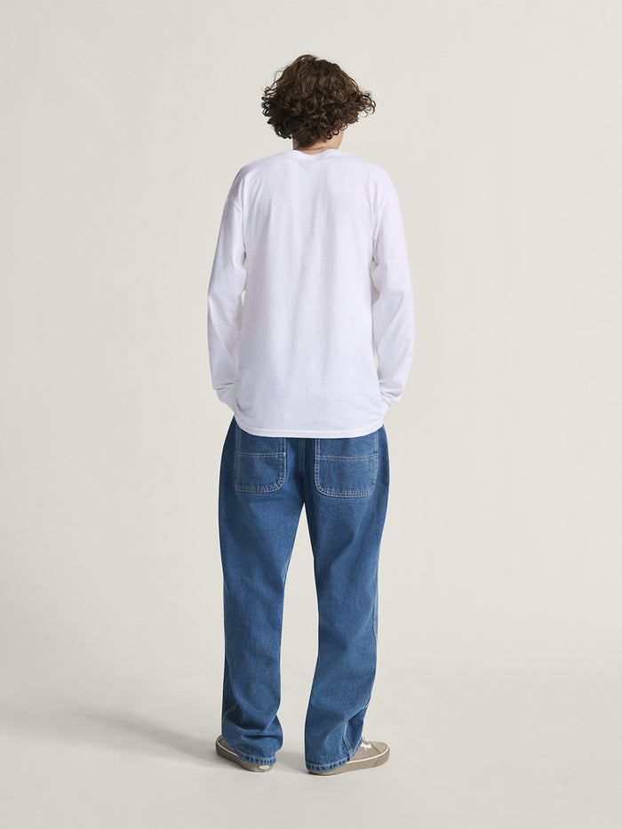 Pantalón Hombre Skate Check-5 Loose Azul Vans