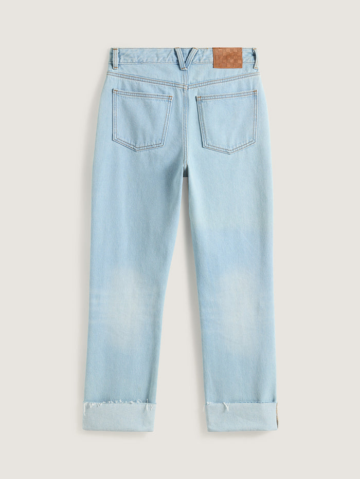 Pantalon Mujer Annabelle Straight Celeste Vans