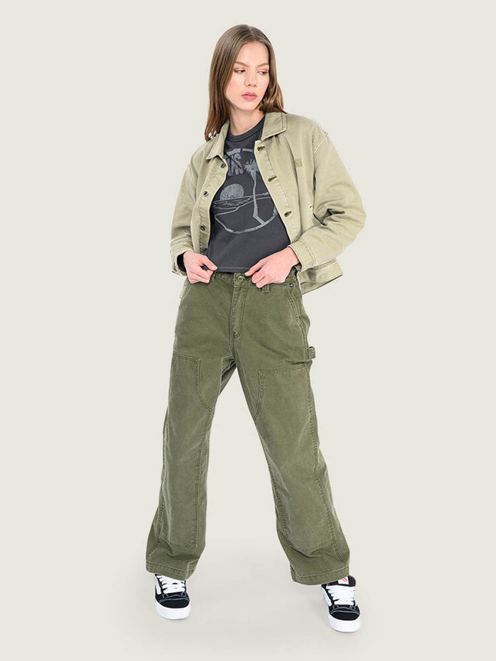Pantalon Mujer Emily Carpenter Pant Verde Vans