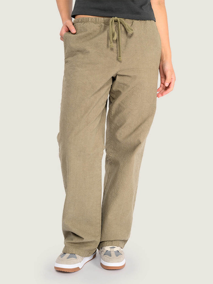Pantalón Mujer Eun Elastic Verde Vans