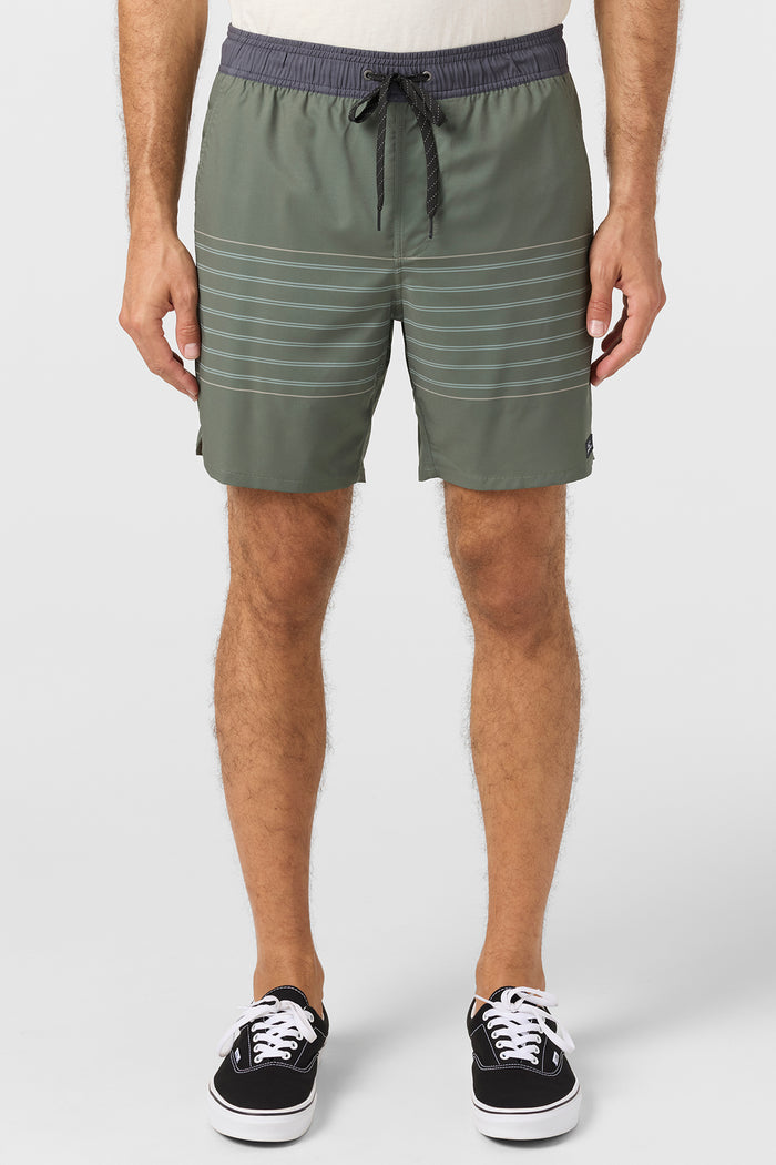 Perform Light Lined Elastic Waist 17" Hybrid Shorts - Dark Olive | O'Neill