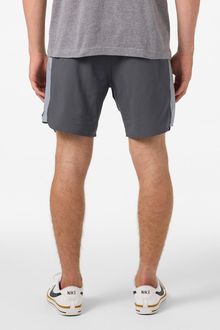 Perform Light Tech Panel Lined Elastic Waist 17" Hybrid Shorts - Graphite | O'Neill