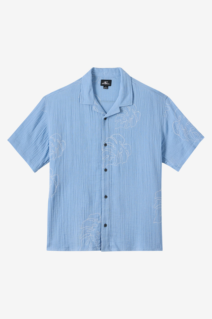Pipeline Rodeo Monstera Shirt - Blue Glass | O'Neill