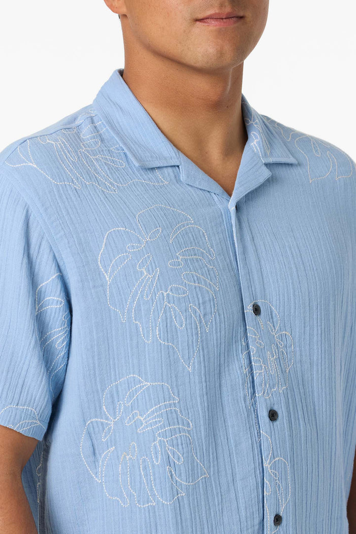 Pipeline Rodeo Monstera Shirt - Blue Glass | O'Neill