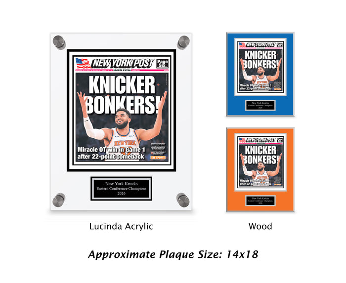 Playoff Plaque Cover "Knicker Bonkers" - May 20, 2026