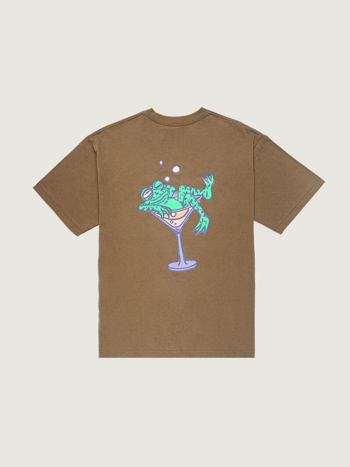 Polera M/C Hombre Bar Hopper Tee Café Vans