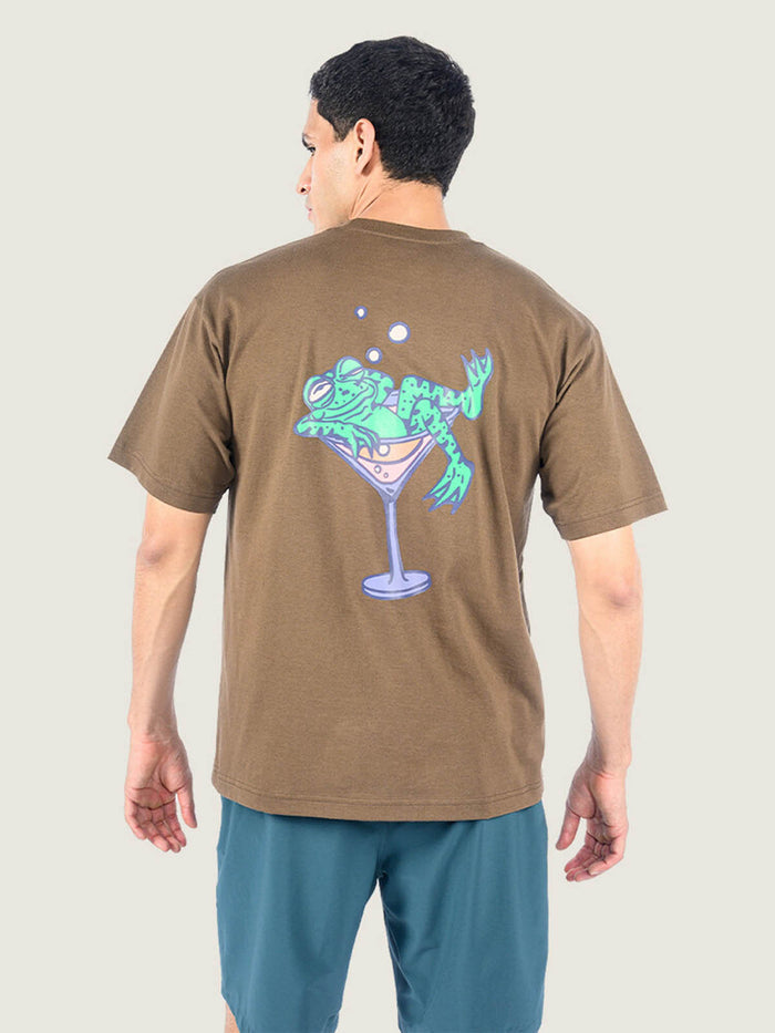 Polera M/C Hombre Bar Hopper Tee Café Vans