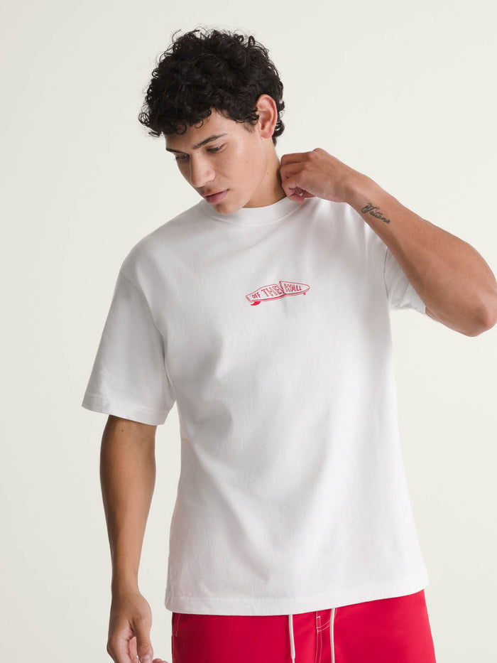 Polera M/C Hombre Buckled Tee Blanco Vans