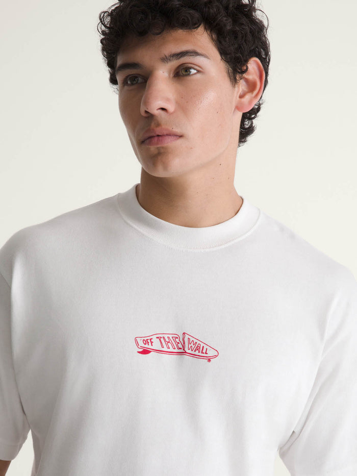 Polera M/C Hombre Buckled Tee Blanco Vans