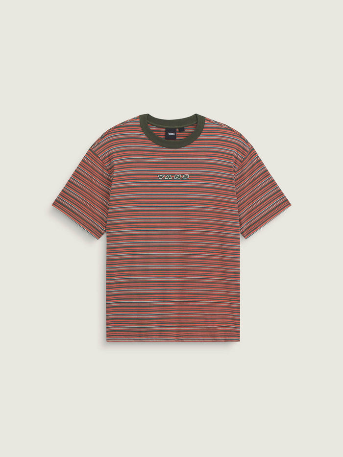 Polera M/C Hombre Cameron Stripe Knit Naranjo Vans