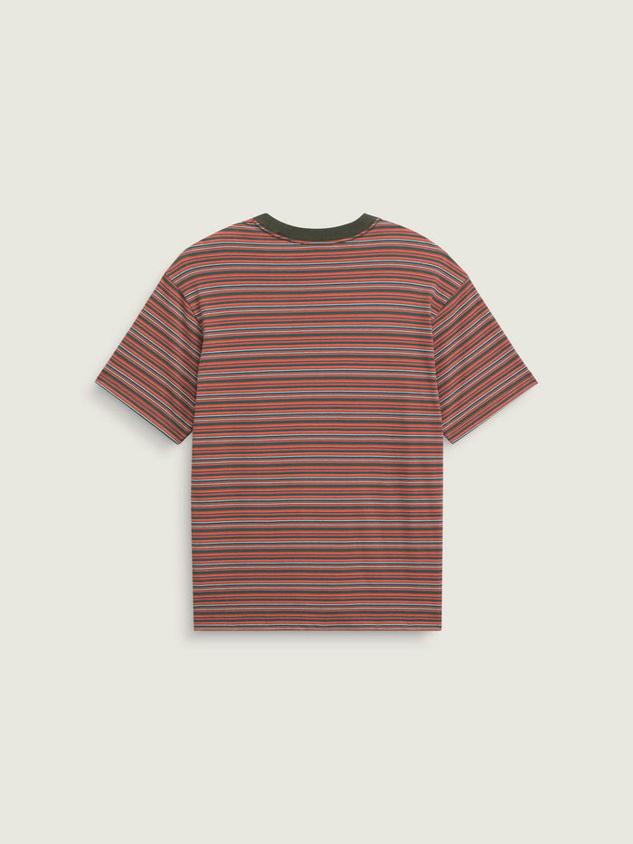 Polera M/C Hombre Cameron Stripe Knit Naranjo Vans