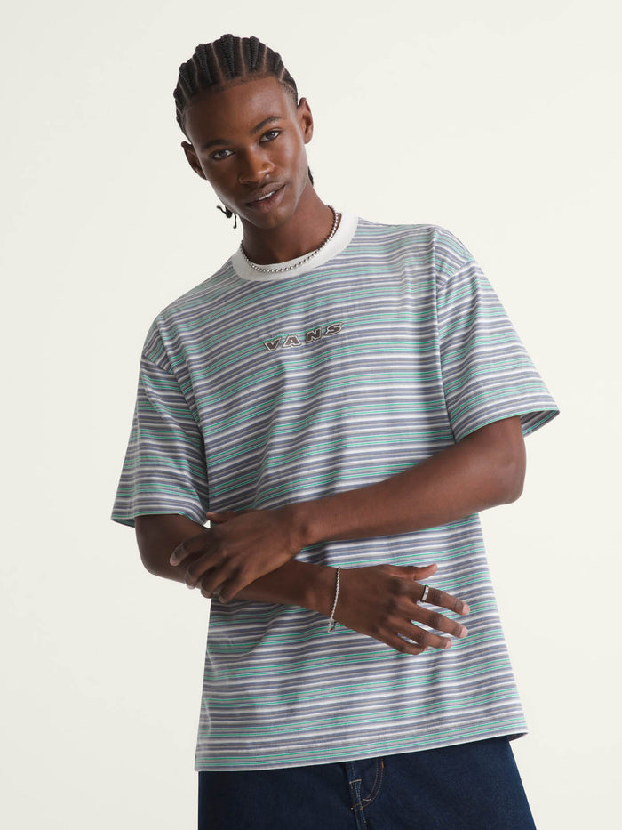 Polera M/C Hombre Cameron Stripe Knit Beige/Crudo Vans