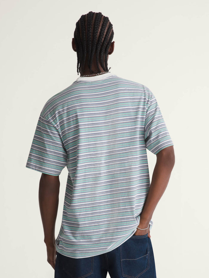Polera M/C Hombre Cameron Stripe Knit Beige/Crudo Vans