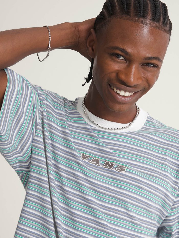 Polera M/C Hombre Cameron Stripe Knit Beige/Crudo Vans