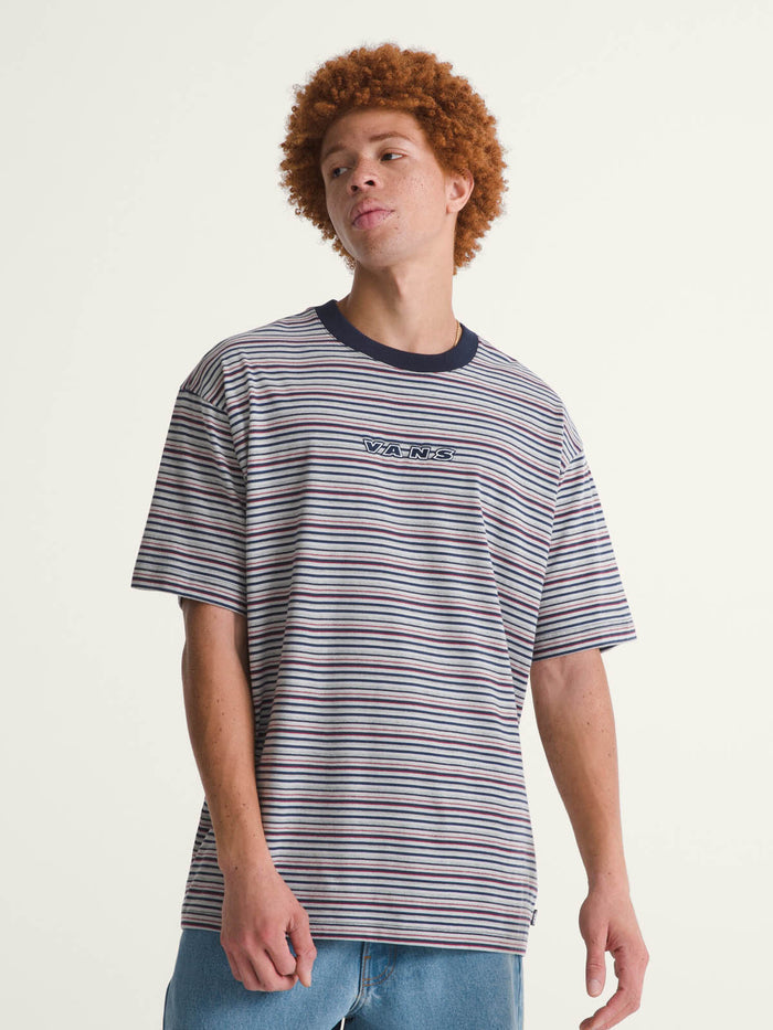 Polera M/C Hombre Cameron Stripe Knit Azul Vans