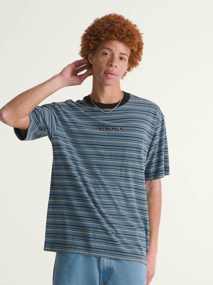 Polera M/C Hombre Cameron Stripe Knit Negro Vans