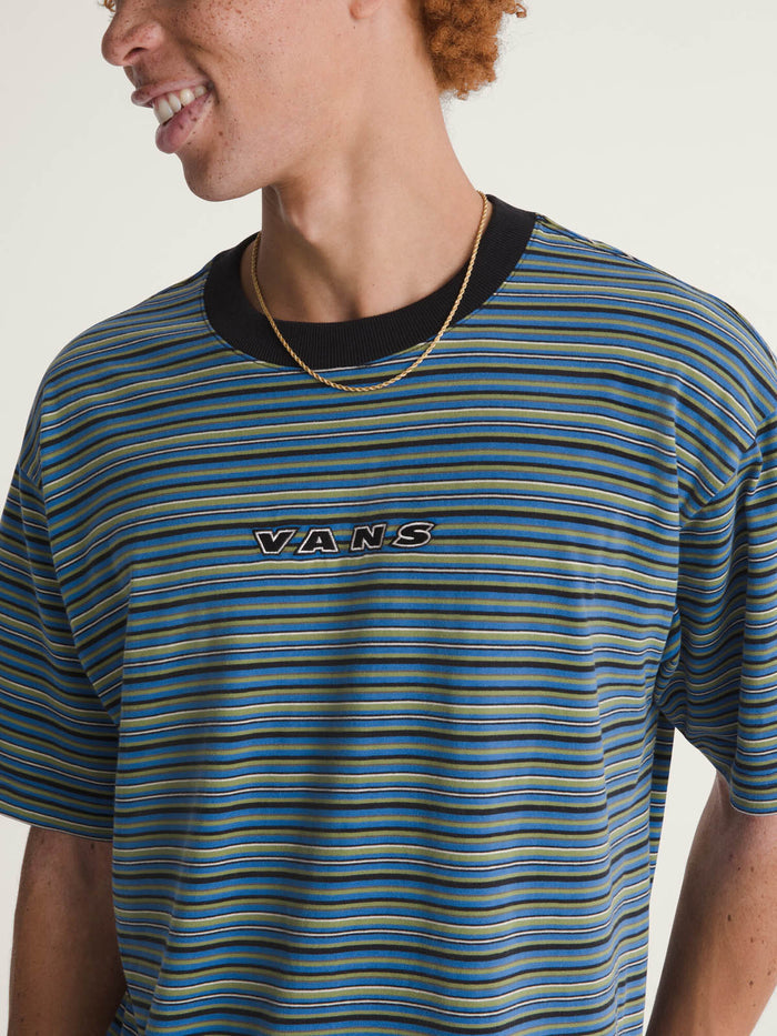 Polera M/C Hombre Cameron Stripe Knit Negro Vans