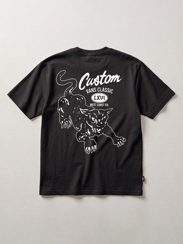 Polera M/C Hombre Custom Negro Vans