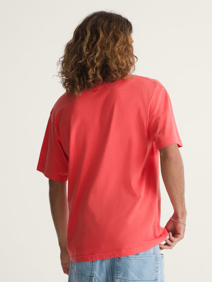 Polera M/C Hombre Loose Fit Tshirt Rojo Vans