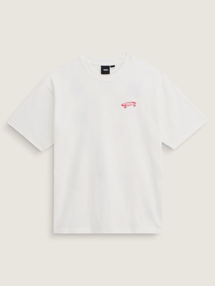 Polera M/C Hombre Full Deck Tshirt Blanco Vans