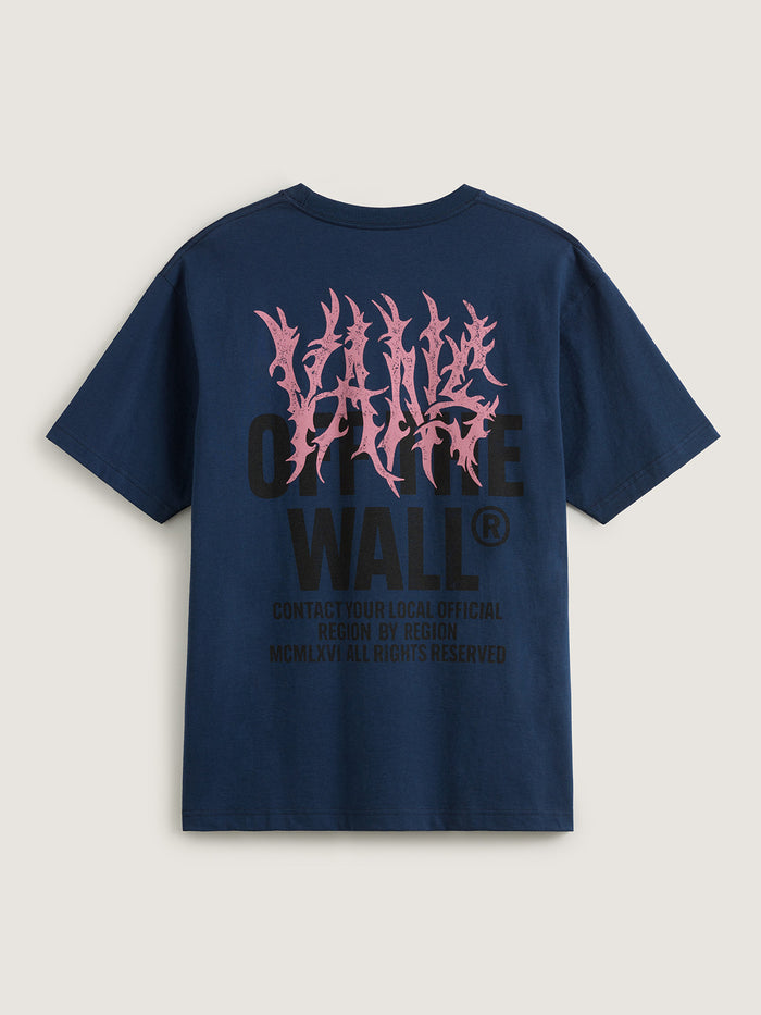Polera M/C Hombre Metal Wall Azul Vans