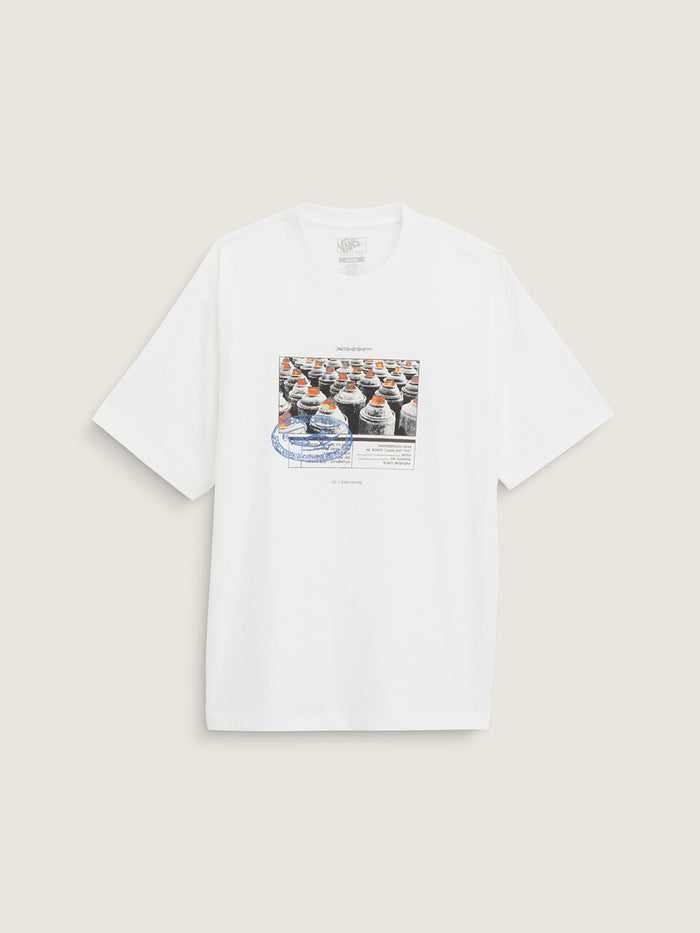 Polera M/C Hombre Style Tips Blanco Vans