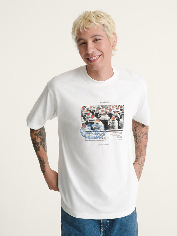 Polera M/C Hombre Style Tips Blanco Vans