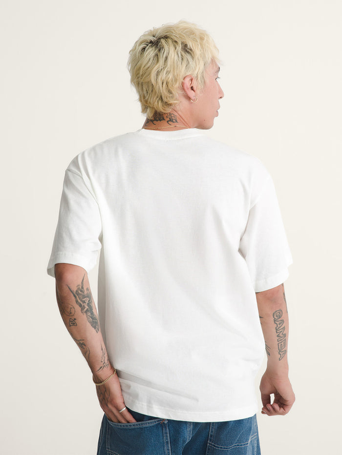 Polera M/C Hombre Style Tips Blanco Vans