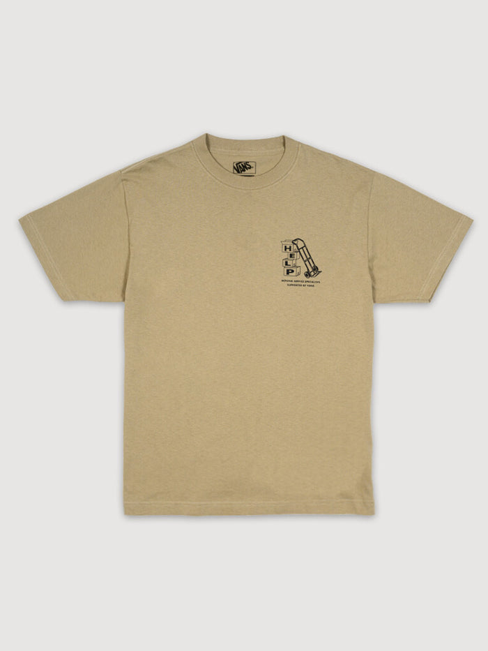 Polera M/C Hombre Moving Co Verde Vans