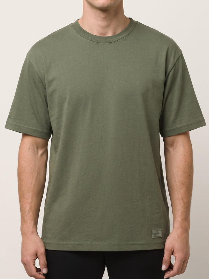 Polera M/C Hombre Premium Verde Vans