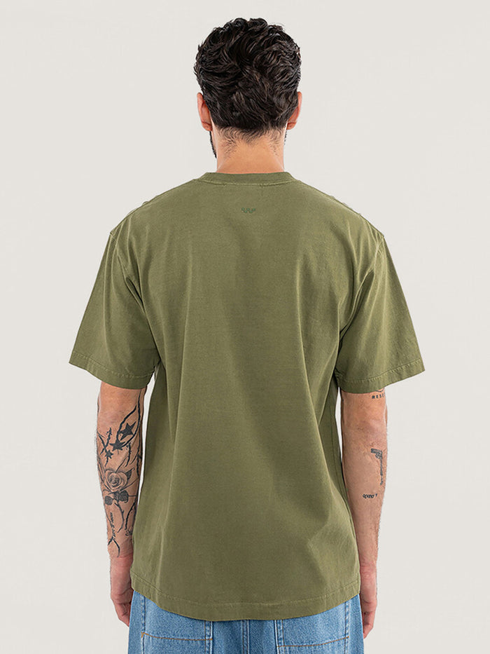 Polera M/C Hombre Premium Verde Vans