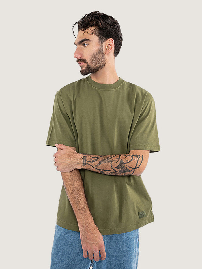 Polera M/C Hombre Premium Verde Vans