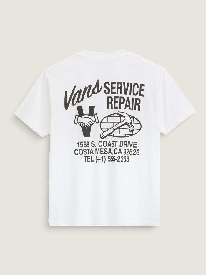 Polera M/C Hombre Service Repair Blanco Vans
