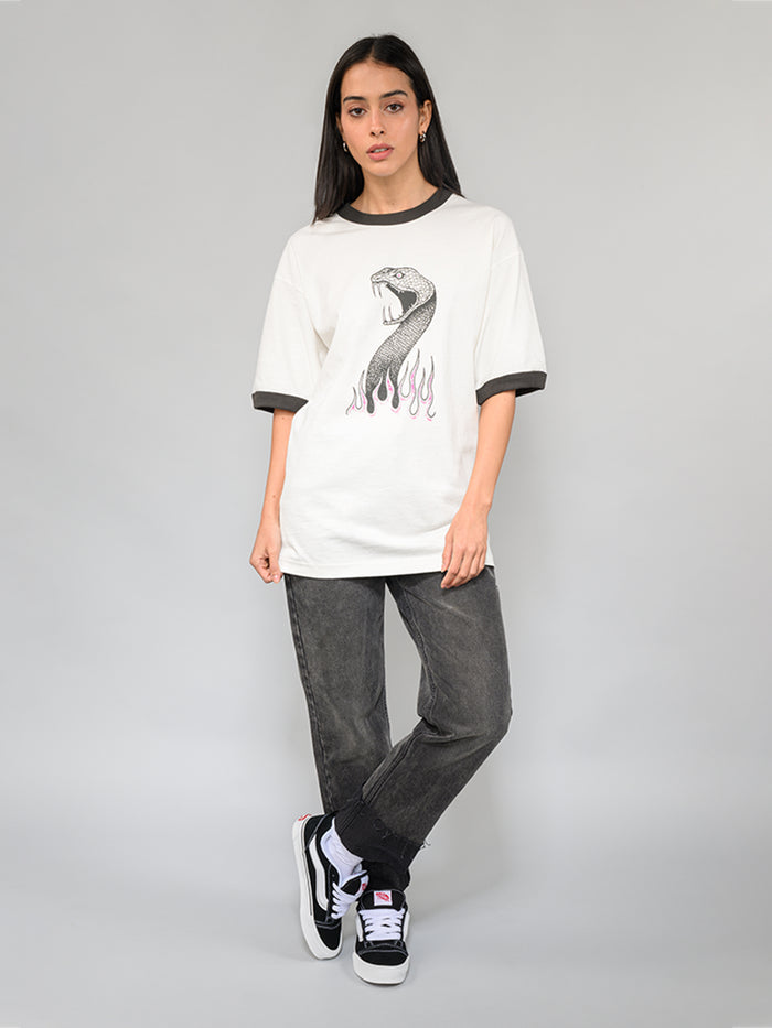 Polera M/C Hombre Skate Mike G Snake Blanco Vans