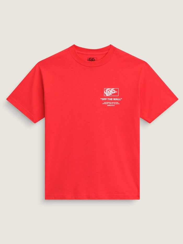 Polera M/C Hombre Stacked Hi Tee Rojo Vans