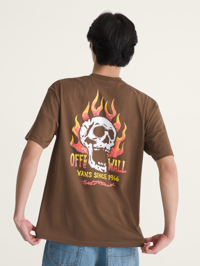 Polera M/C Hombre The Wall Fever Café Vans