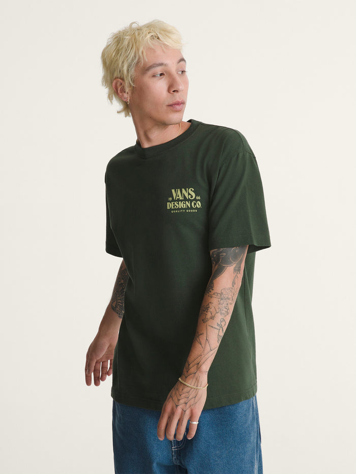 Polera M/C Hombre Vans Hov Verde Vans